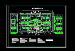 某公務員小區環境規劃設計總平面圖免費下載 園林綠化及施工